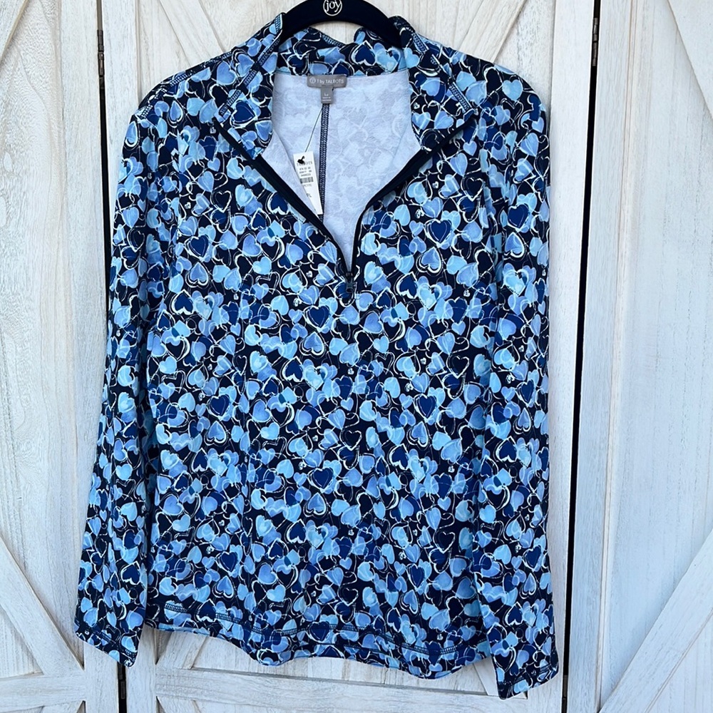 NWT T by Talbots quarter zip lounge & workout top